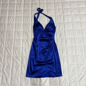 Taboo Sapphire Blue Backless Dress
